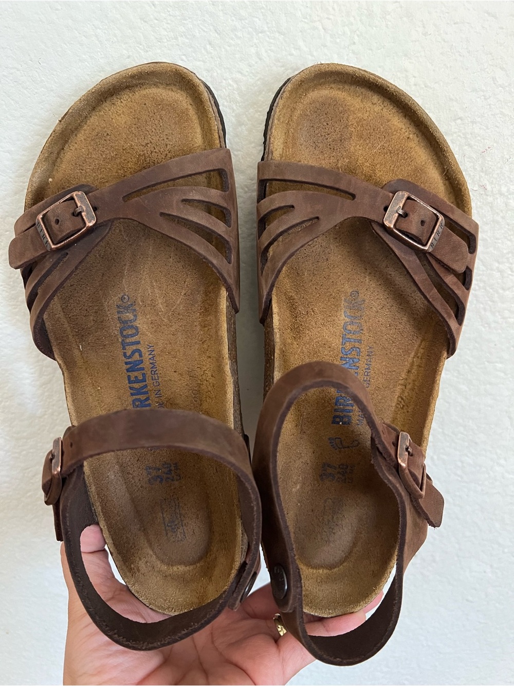 Birkenstock BALI Habana Oiled Sandals Size 37 L 6-6.5 Regular fit - Picture 7 of 10